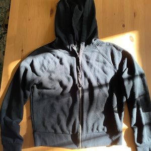 Zip up cropped hoodie